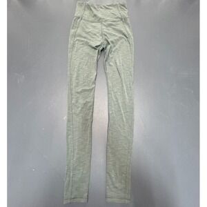 Athleta Elation Over The Heel Leggings Women's XS Gray Extra Long High Rise Gym